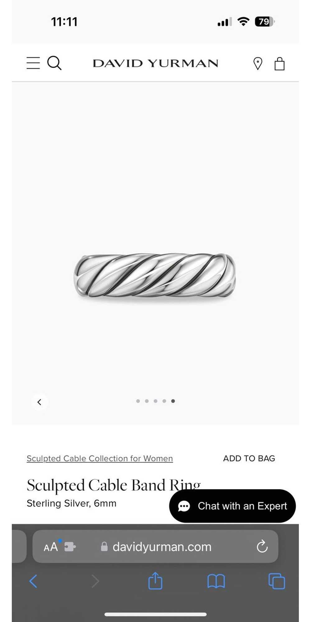 David Yurman David Yurman Sculpted Cable Band Rin… - image 7