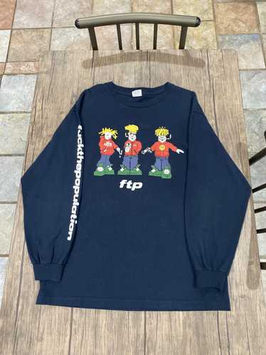 Fuck The Population FTP Spliffy Long Sleeve Shirt