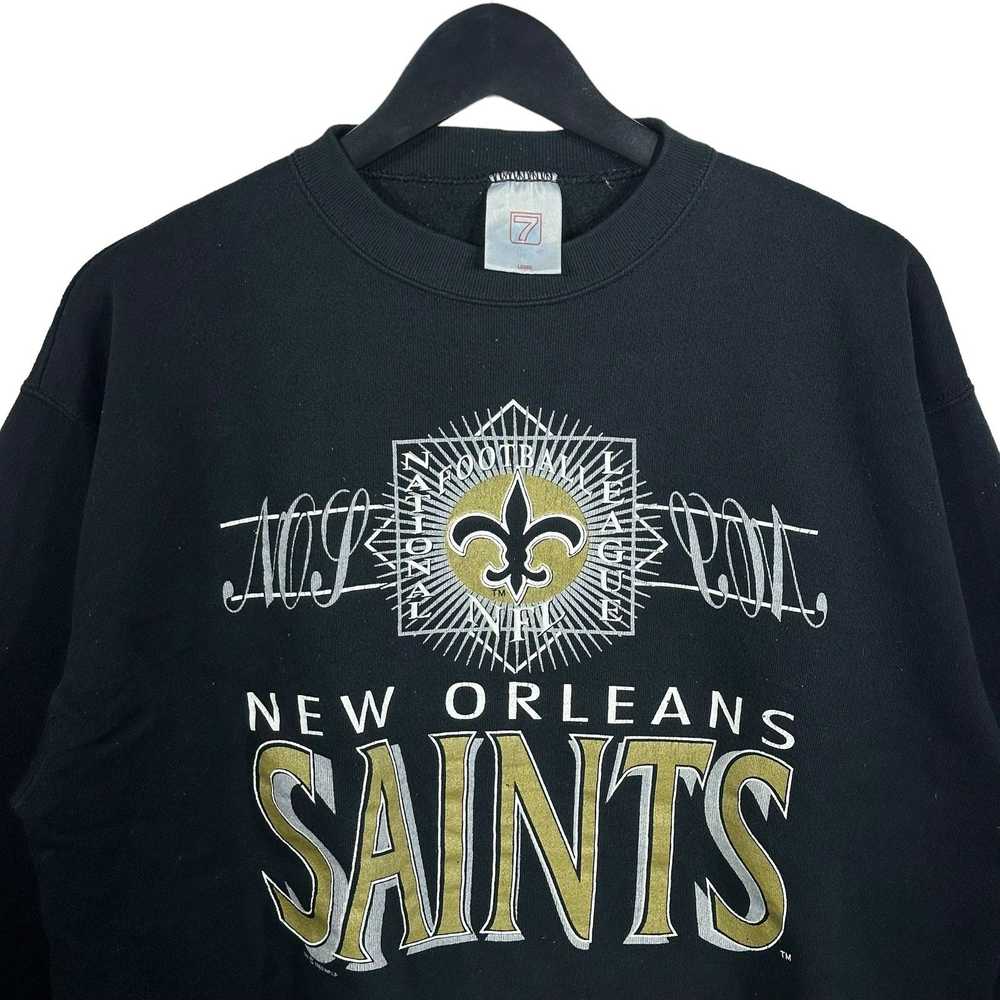 Logo 7 Vintage New Orleans Saints Crewneck 90s - image 2