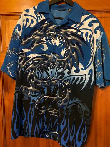 Rue 21 × Vintage *RARE* Rue 21 blue metal dragon b