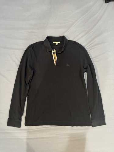 Burberry Burberry Black Oxford long-sleeved polo … - image 1