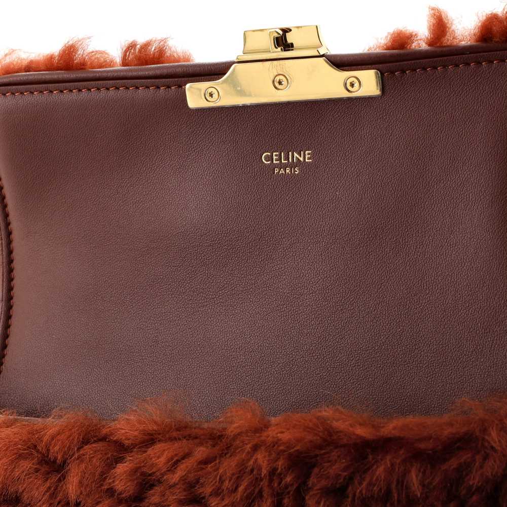 CELINE Triomphe Chain Shoulder Bag Shearling Small - image 6