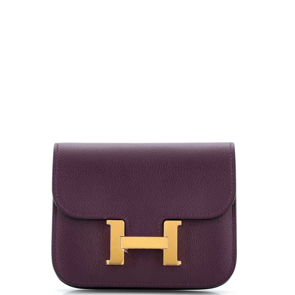 Hermes Constance Slim Wallet Evercolor - image 1