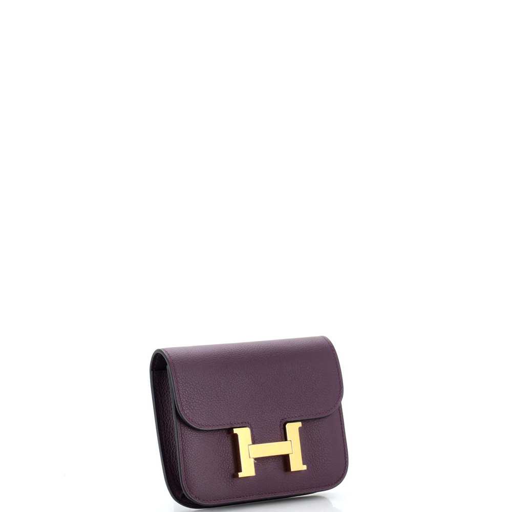 Hermes Constance Slim Wallet Evercolor - image 3