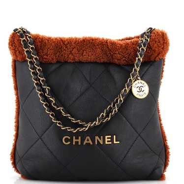 CHANEL 22 Chain Hobo Quilted Lambskin with Shearl… - image 1