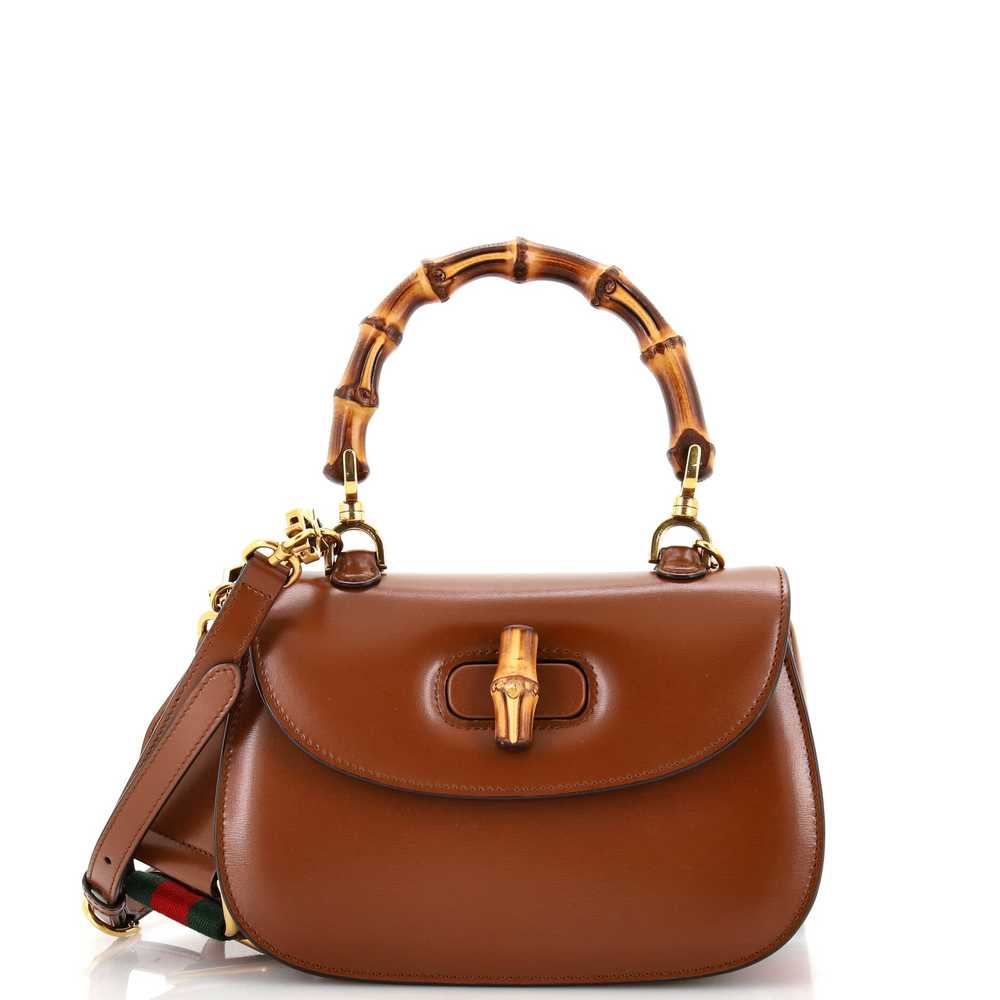 GUCCI Bamboo 1947 Top Handle Bag Leather Small - image 1