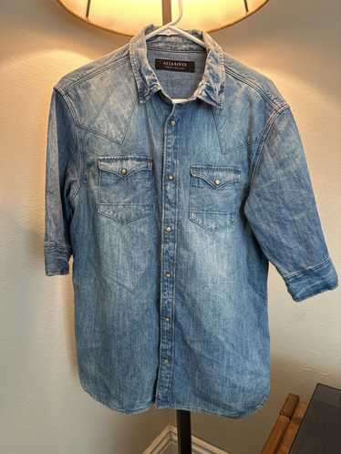 Allsaints Denim Button Up