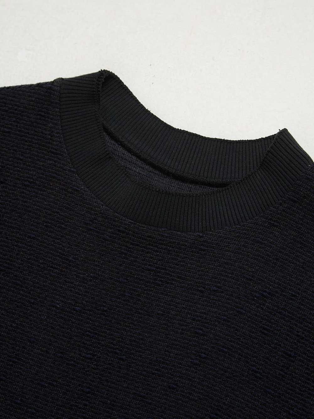 Individual Sentiments Navy Fabric Detailed Woolen… - image 3