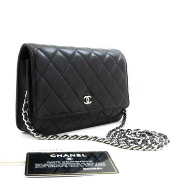 CHANEL Black Classic Wallet On Chain WOC Shoulder… - image 1