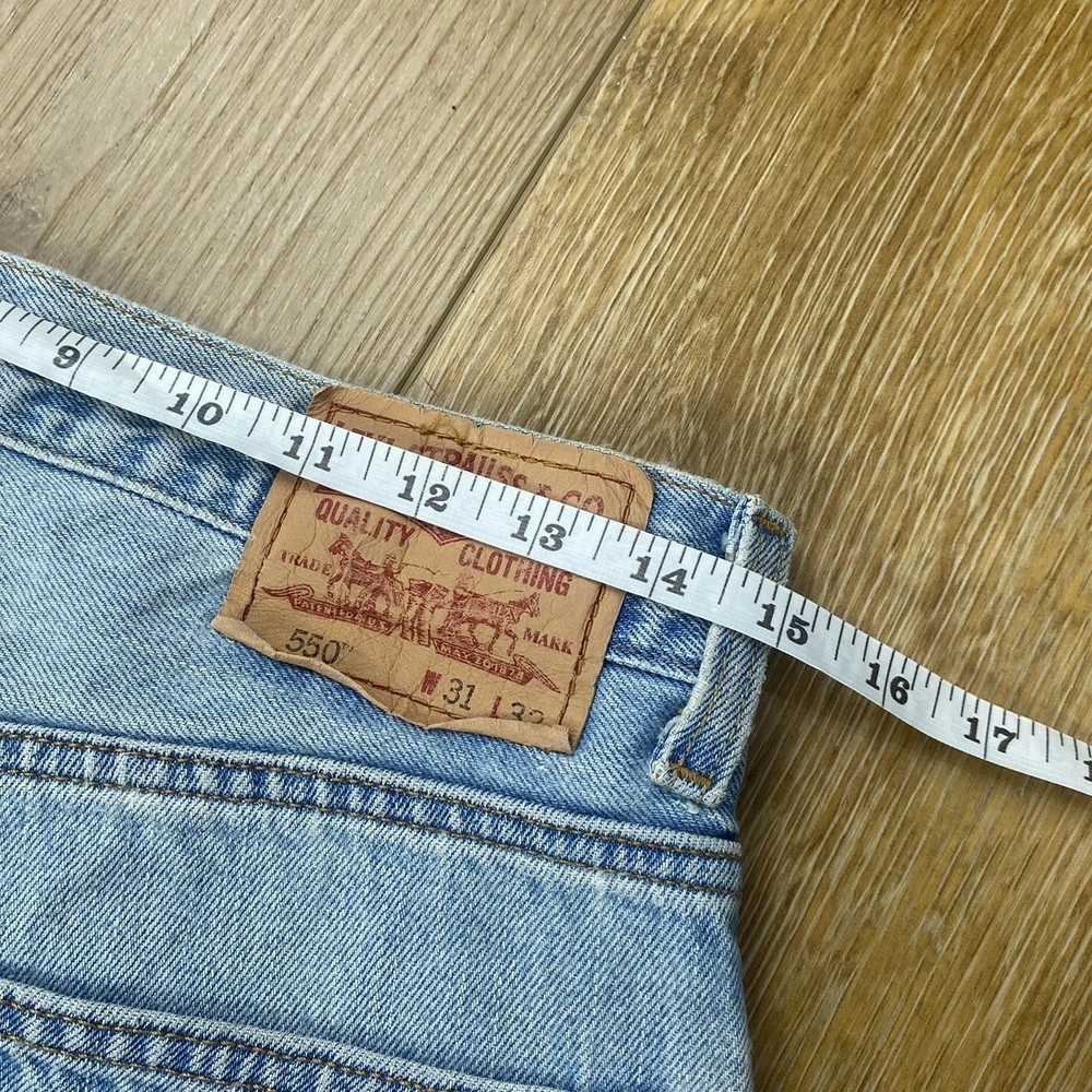 Levi's × Vintage Vintage 90s Lightwash Levis 550 … - image 3