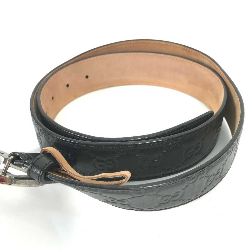 Gucci Gucci 114984 Guccissima belt Black - image 10