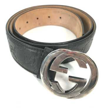 Gucci Gucci 114984 Guccissima belt Black - image 1