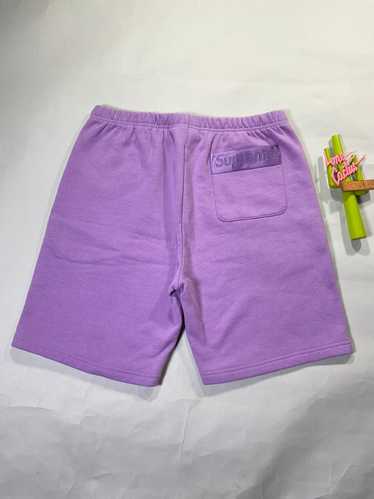 Supreme Supreme Back Pocket Logo Shorts Light Purp