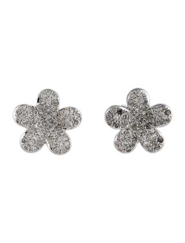 Earrings Rhodium-Plated 18K White Gold - image 1