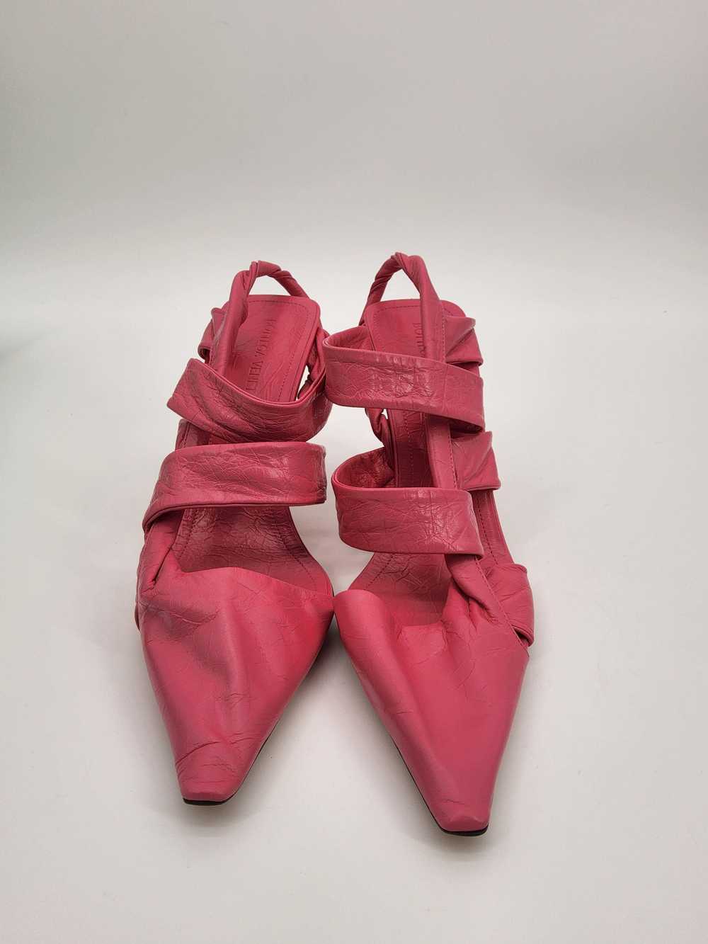 Product Details Pink Leather Slingback Sandals - image 11