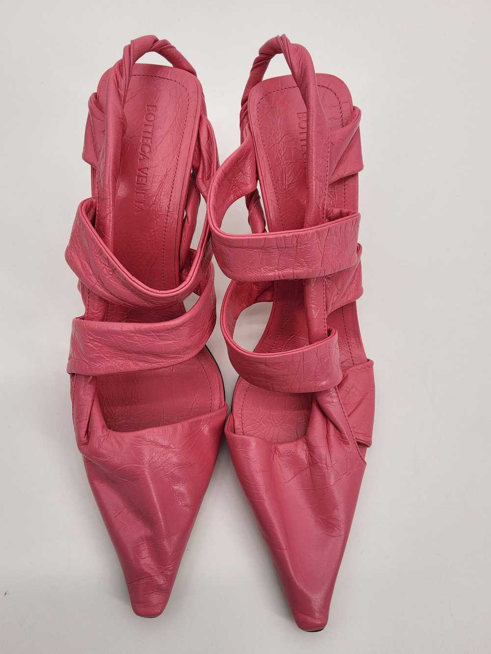 Product Details Pink Leather Slingback Sandals - image 12