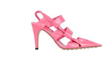 Product Details Pink Leather Slingback Sandals - image 1