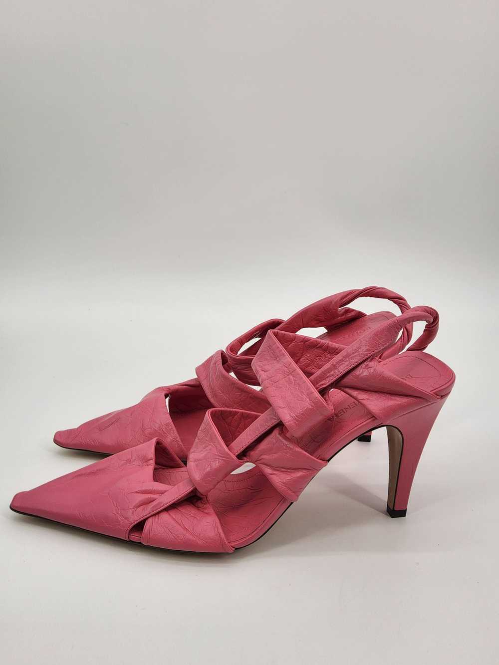 Product Details Pink Leather Slingback Sandals - image 4