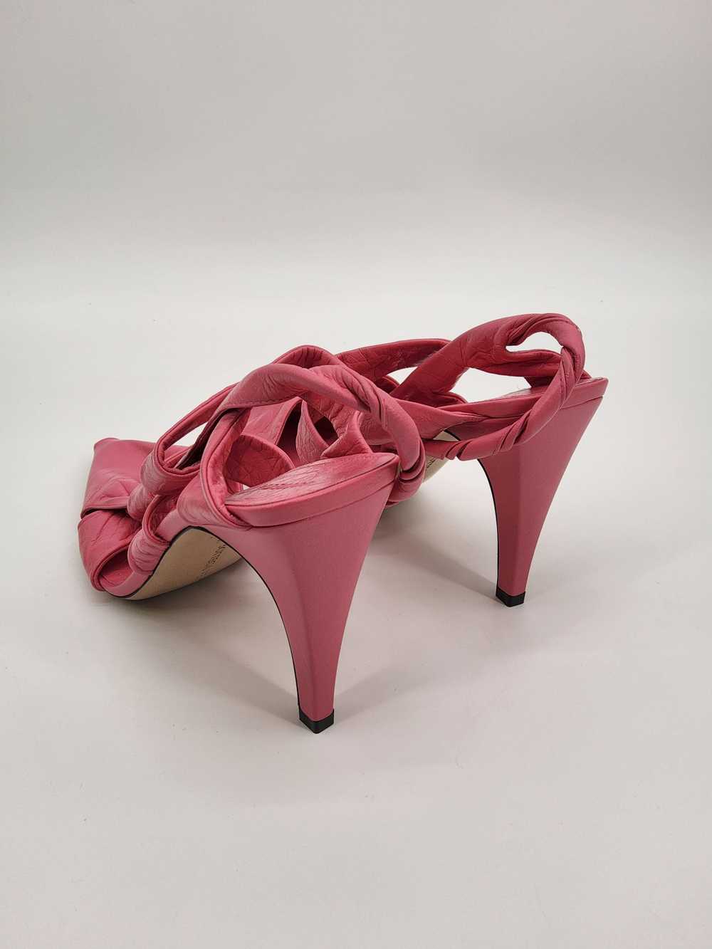 Product Details Pink Leather Slingback Sandals - image 5