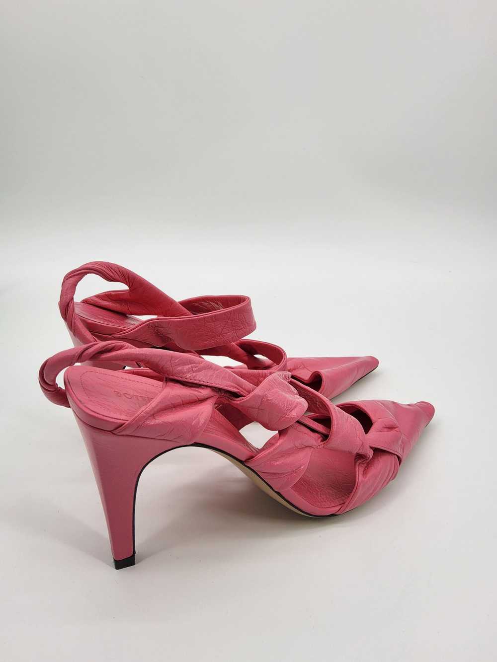 Product Details Pink Leather Slingback Sandals - image 7