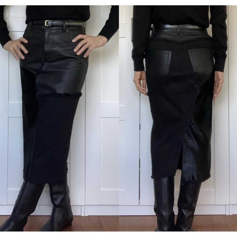 Tom Ford Leather mid-length skirt - image 3