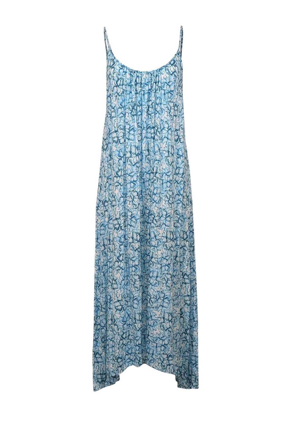 Mikoh - Blue & White Print Sleeveless Maxi Dress … - image 1