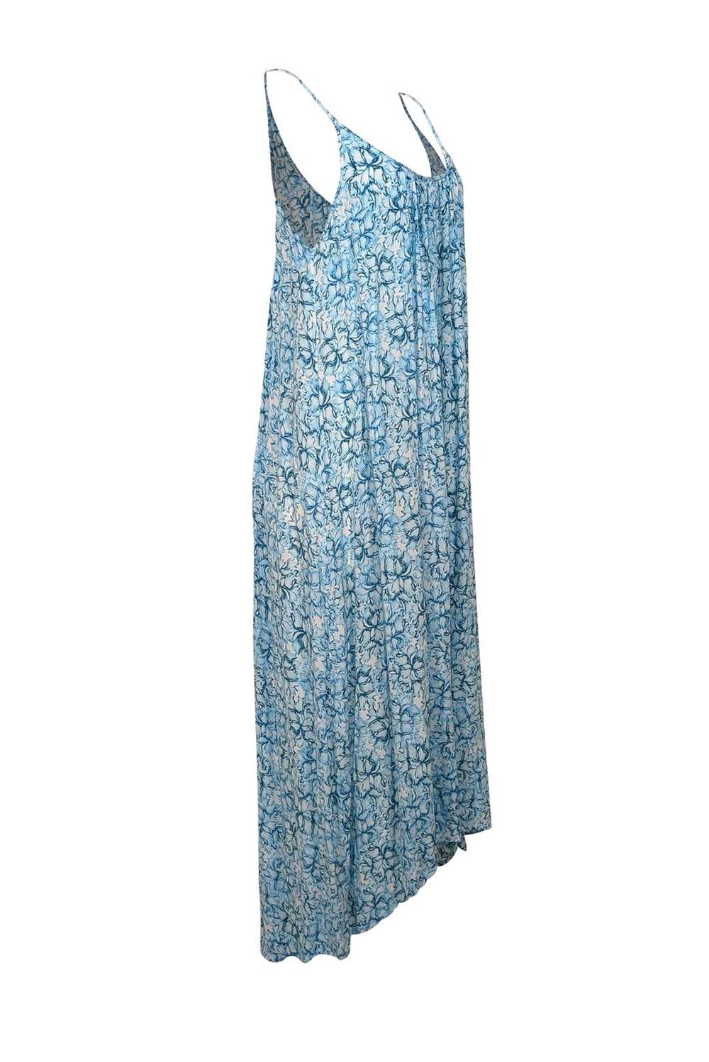 Mikoh - Blue & White Print Sleeveless Maxi Dress … - image 2