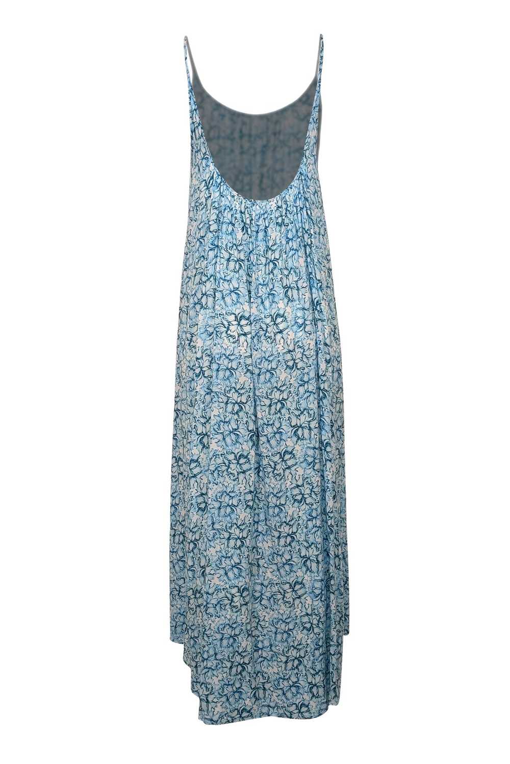 Mikoh - Blue & White Print Sleeveless Maxi Dress … - image 3