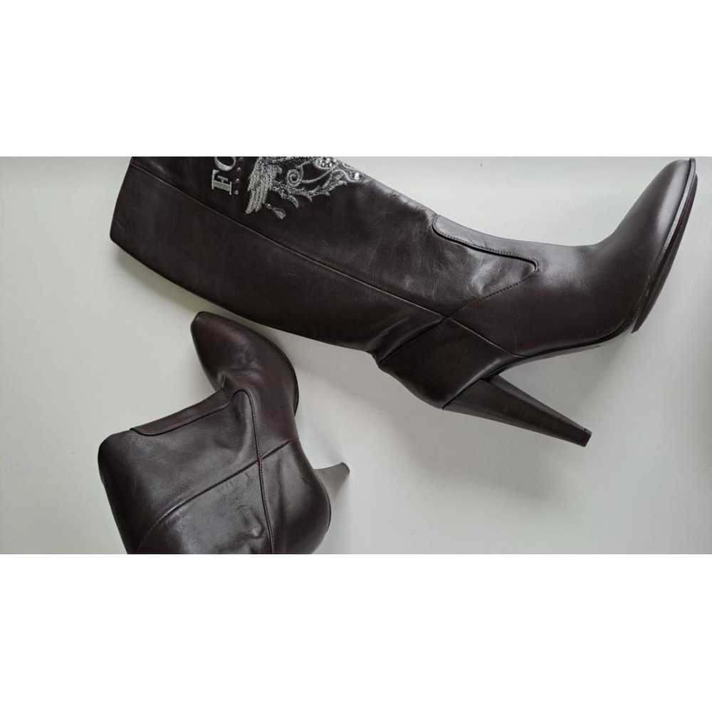 John Richmond Leather biker boots - image 3