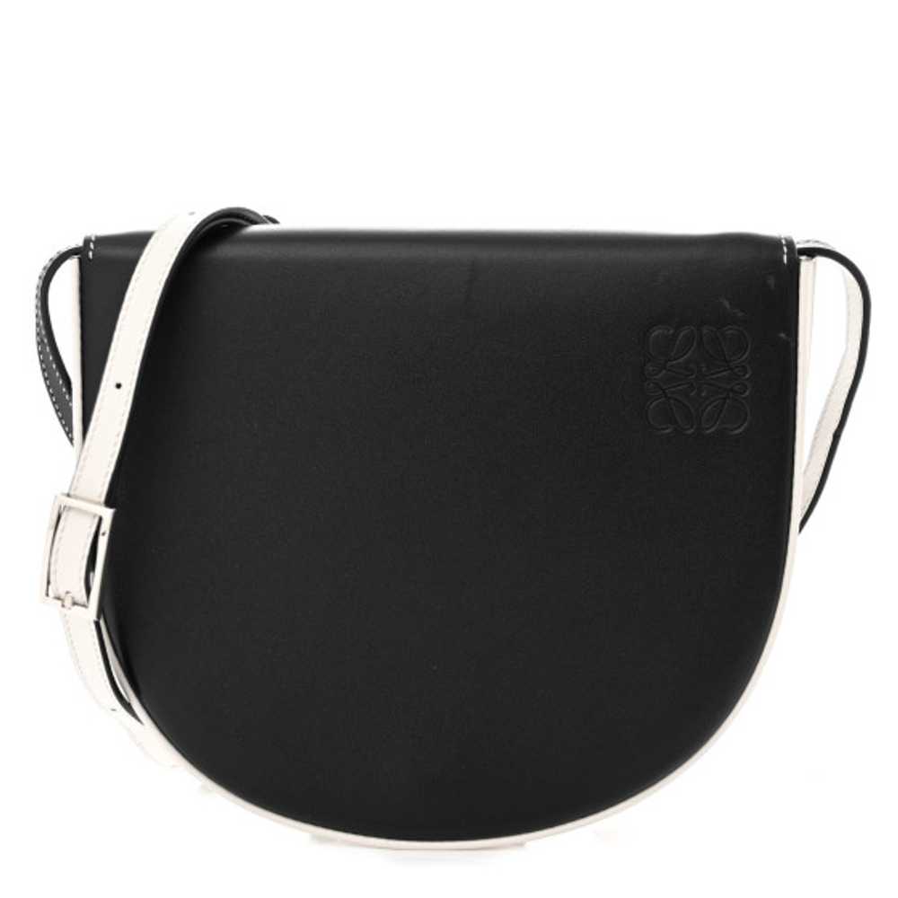 LOEWE Soft Calfskin Heel Bag Black Soft White - image 1