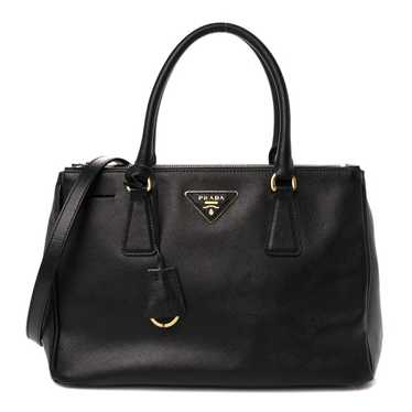 PRADA Saffiano Small Galleria Double Zip Tote Bla… - image 1