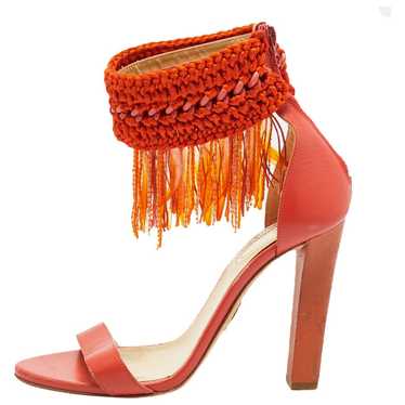 Roberto Cavalli Leather sandal - image 1