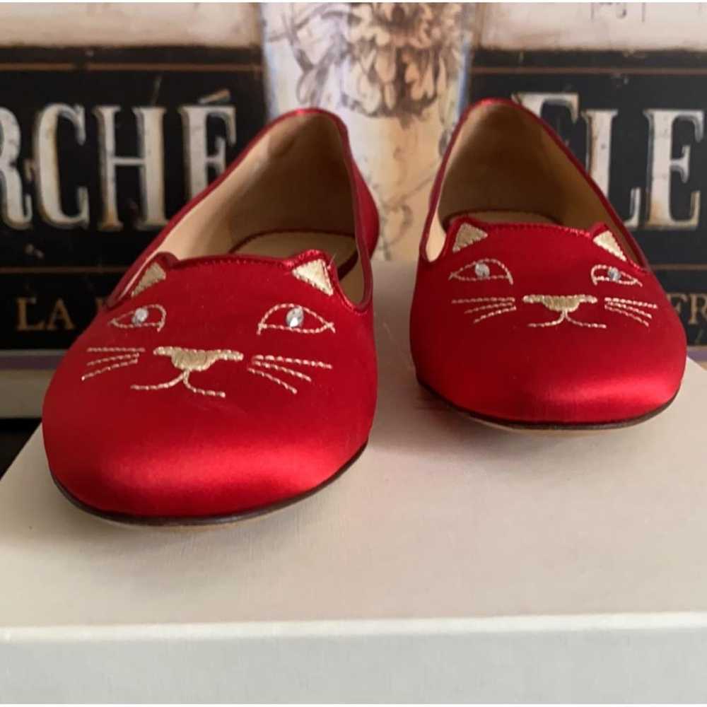 Charlotte Olympia Kitty cloth ballet flats - image 2