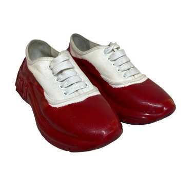 MIU MIU/Low-Sneakers/EU 38/RED/White & Red Sneaker