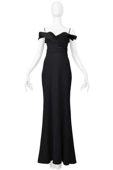 ALEXANDER MCQUEEN BLACK TUXEDO GOWN