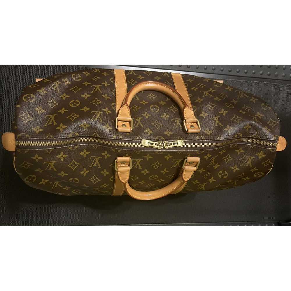 Louis Vuitton Keepall leather travel bag - image 3