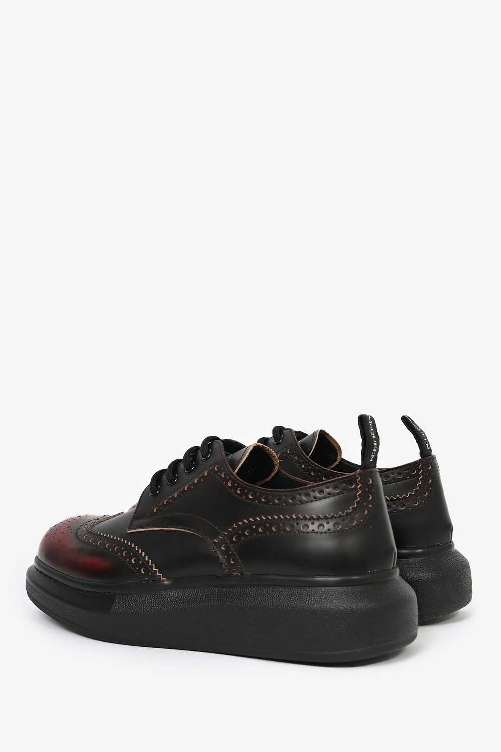 Alexander McQueen Burgundy Leather Summer Calf' O… - image 5