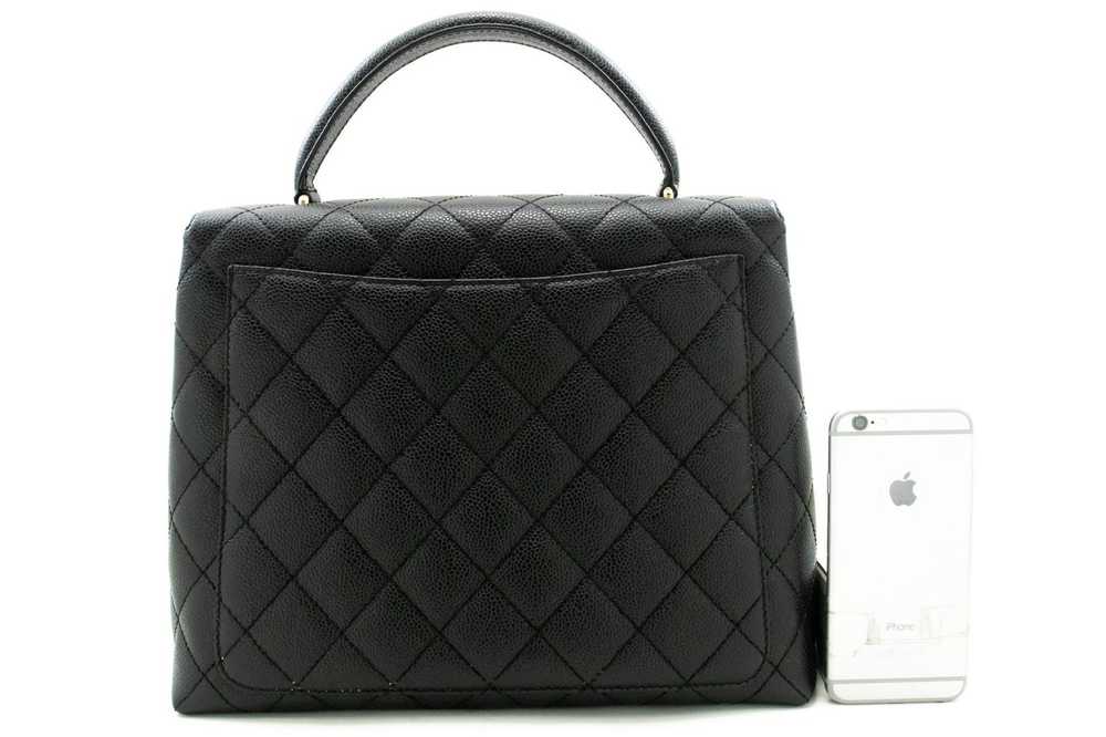 Chanel CHANEL Caviar Handbag Top Handle Bag Kelly… - image 3