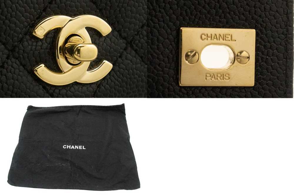 Chanel CHANEL Caviar Handbag Top Handle Bag Kelly… - image 7