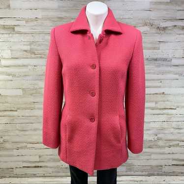 Other Talbots Wool Tweed Coat Jacket Size 4 Coral… - image 1