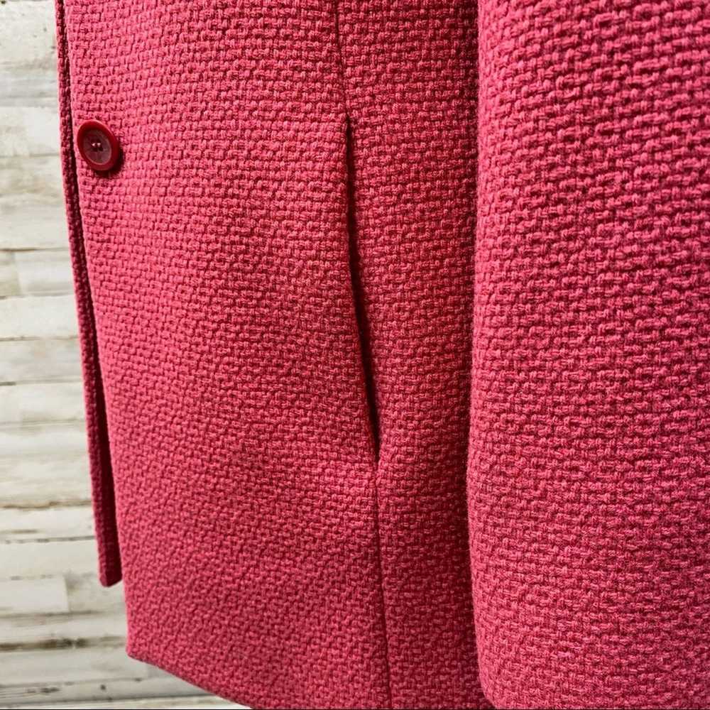 Other Talbots Wool Tweed Coat Jacket Size 4 Coral… - image 7