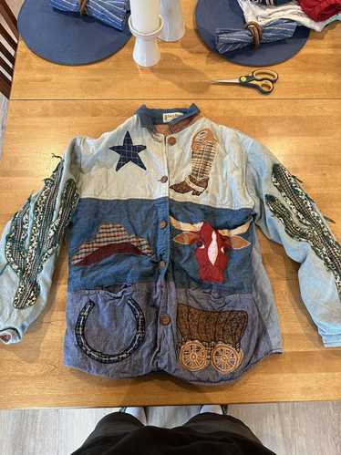 Vintage Western Patch Work jacket