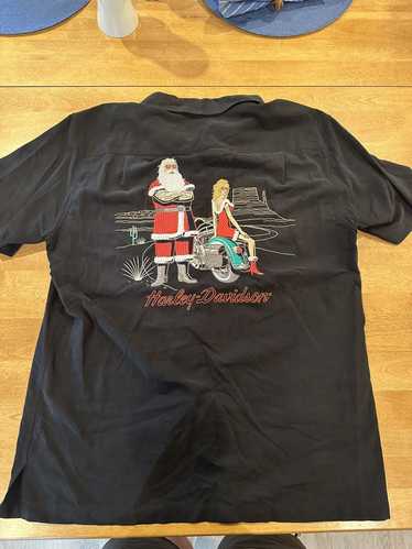 Harley Davidson Harley Button Down - Santa