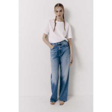 Zara ZARA Relaxed High Waisted Wide Leg Jeans 4 D… - image 1