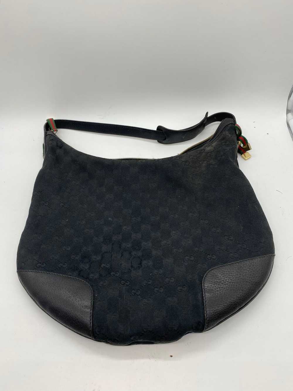 AUTHENTIC Gucci GG Canvas Large Princy Black Hobo… - image 2