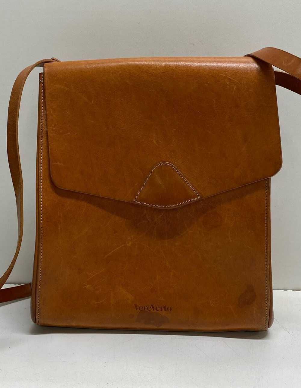 Vere Verto Macta Leather Backpack Chestnut Brown - image 1