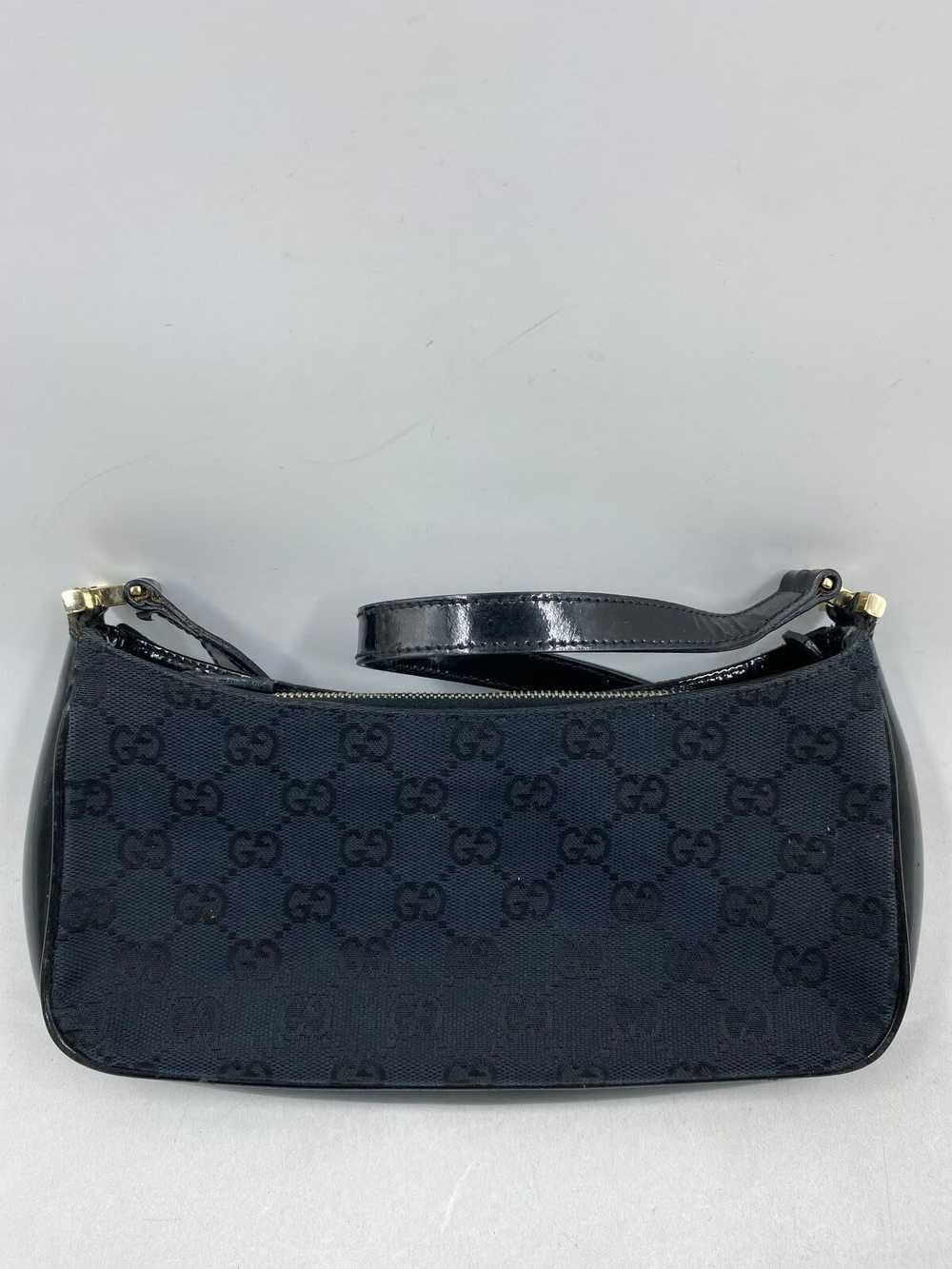 Authentic Gucci GG Black Canvas Shoulder Bag - image 1