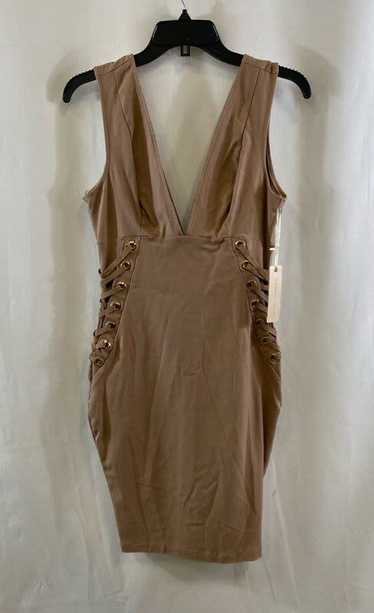 NWT Iris Womens Brown Sleeveless Corset Sides Back