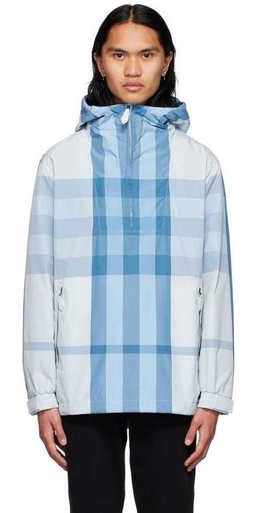 Burberry Burberry Check Packaway Half-Zip Hooded … - image 1