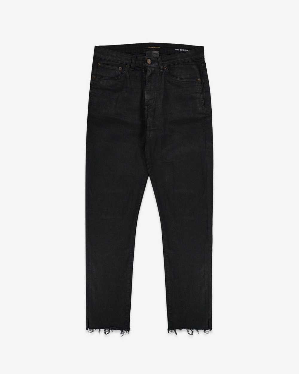 Saint Laurent Paris Saint Laurent Waxed Raw Hem J… - image 1